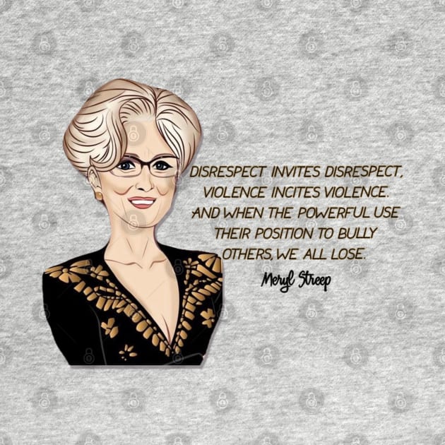 Meryl Streep Cartoon Quote by baranskini